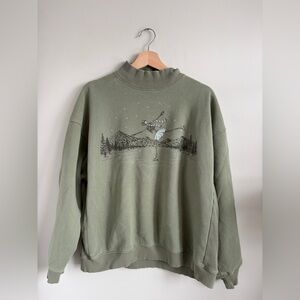 Olive Green Aerie Sweater